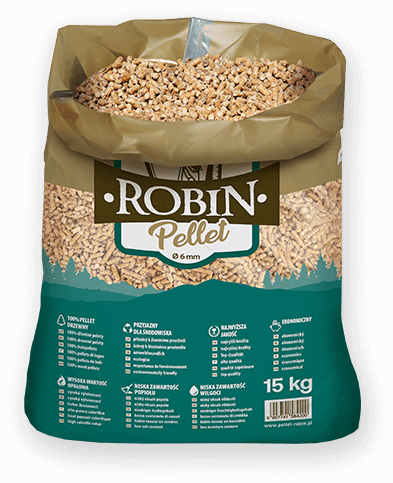 worek pelletu opałowego Robin do kupienia w Koziegłowach lub sklepie internetowym